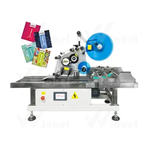 hot sales 0.2-5mm box labeller carton automatic card distribution flat surface bag labeling machine