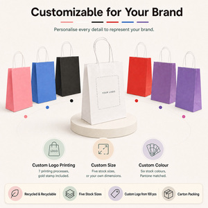 Bolsa de Regalo Mini Navideña de Papel Verde con Diseño de Árbol en Lámina Dorada, Asas Retorcidas, Embalaje Ecológico para Regalos - Product Image 5