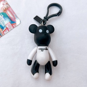 Llavero de peluche de oso de PVC de 3 pulgadas, creativo, de dibujos animados, accesorio para colgar en la bolsa, pequeño regalo - Product Image 2