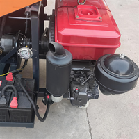 Pompe à structure secondaire diesel fiable de 40 kW, 8-12 m³/h, hauteur 30 m, pour le transport de matériaux sur chantier.