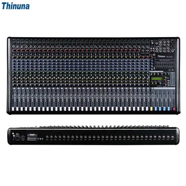 Thinuna MX-G32 32 Channel Mixing Dj Controller/Audio Console Mixer Sound Speaker Professional Mixer Audio Digital Mixer Console
