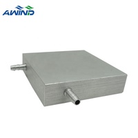 Bloc de refroidissement à eau en aluminium, refroidisseur de dissipateur thermique, plaque de refroidissement à eau, phare droit, échappement pour radiateur graphique Cpu