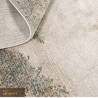 Tapis turc premium LandScopeTech, paysage abstrait, tissage Wilton, tapis en coton avec finition soyeuse, tapis en relief 3D