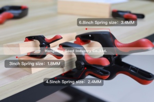 Hard Plastic A-Shape Woodworking <b>Clip</b> Hand Screw <b>Clamp</b> Fixing <b>Clamp</b> Cock Spring <b>Clamps</b> Set DIY Tools Grip - Product Image 4