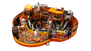 Parque Deportivo Interior MARS FUN PE, Nuevo y Popular, con Obstáculos de Pelotas Oceánicas, Juegos Interactivos y Modernos para Escuelas - Product Image 4