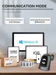 Escáner de código de barras de mano inalámbrico con dongle <span class=keywords><strong>USB</strong></span>, comprobador de precios 2D de supermercado, artículo nuevo, Syble, 2000 - Product Image 3