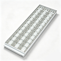Plafonnier LED encastré en acier galvanisé, design moderne, pour éclairage de bureau
