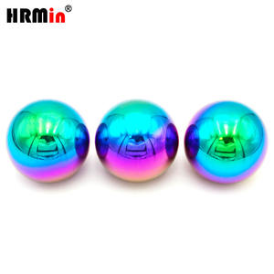 Perilla de cambio de marchas de velocidad de titanio con forma de bola de Color arcoíris nuevo HRmin para automóvil, coche, vehículo, camión - Product Image 6