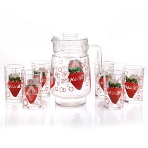 Juego de Vasos de Agua de Alta Costura con Diseño Floral Impreso - Product Image 2