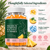 Gummies Équilibre Hormonal pour le Bien-être Féminin avec Extraits d'Herbes pour l'Éclat de la Peau, la Stabilité de l'Humeur et la Vitalité Quotidienne