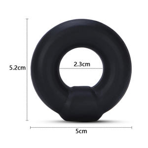 Anneau de pénis en silicone facile à nettoyer, 7 styles, anneau de formation pour pénis, anneau de retard d'éjaculation pour hommes, jouets sexuels BDSM pour hommes - Product Image 3