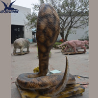 Lebensgroßes Simulations-Tiermodell Realistischer Roboter-Python Boa-Schlange Animatronisch Maßgefertigt für Abenteuerparks
