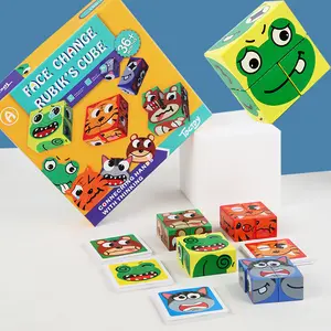 Jouets pour enfants, cubes à changement de visage, blocs de construction, entraînement à la pensée logique, éducation précoce, jouets d'explosion pour enfants