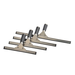 Limpador de vidro de limpeza de aço inoxidável, 45 cm, limpador de vidro com lâmina de borracha, para limpeza de janelas, etc. - Product Image 2