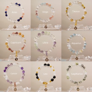 High Quality Natural Stone <b>Bead</b> <b>Bracelet</b> Money Quartz <b>Bracelet</b> Custom Elastic Rope Metaphysics Crystal Cure Horoscope <b>Bracelet</b> - Product Image 3