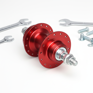 スチール製スルーアクスル自転車ハブアクセサリー 密閉ベアリング マウンテンキッズバイク 28スポーク 前後 高強度 必須 高品質 - Product Image 6