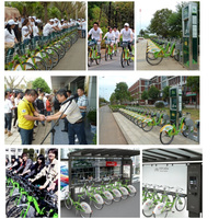 Système de vélos publics urbains et de location, vélo en alliage d'aluminium ou poteau de stationnement en acier inoxydable