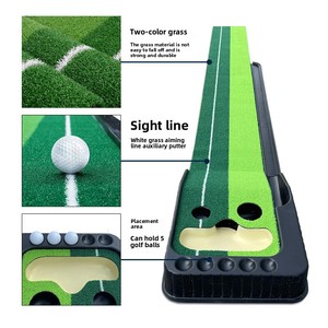 Outil d'entraînement de golf PGK C-06, tapis de putting <span class=keywords><strong>intérieur</strong></span> en plastique, <span class=keywords><strong>mini</strong></span> simulateur de putting, taille personnalisée, fabriqué en Chine - Product Image 2