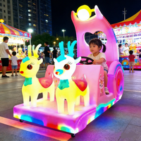 Voiture électrique commerciale lumineuse pour enfants, type voiture tamponneuse, pour marché nocturne