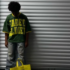 T-Shirt Vintage Personalizzata di Alta Qualità con Effetto Consumato e Strappi, 100% Cotone, Taglio Oversize e Corto, Vestibilità Ampia per <span class=keywords><strong>Uomo</strong></span> - Product Image 3