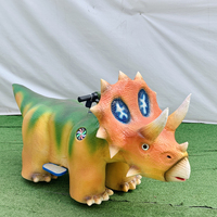 Trottinette électrique dinosaure Triceratops violette pour enfants, siège sécurisé, utilisation intérieure et extérieure