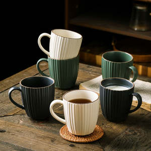 280ml Creative Design nordique tasse à café en céramique lave-vaisselle chaud Restaurant <span class=keywords><strong>amoureux</strong></span> lait tasse idéal pour les cadeaux promotionnels - Product Image 1