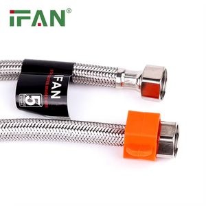 IFAN Wholesale High Stability Stainless Steel <strong>Braided</strong> Hose <strong>Braided</strong> Water Heater <strong>Flexible</strong> Pipe for Bathroom Toilet - Product Image 1