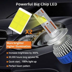N8 <b>Led</b> Light 8 Sides Glass <b>Tube</b> H7 H1 H3 H11 9005 9006 H4 9004 9007 3570 <b>Led</b> Headlight Car H13 Headlamps - Product Image 3