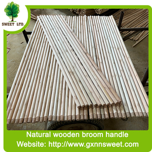 Manche de balai et de serpillière en bois naturel recouvert de PVC pour vente à prix réduit, balai, <span class=keywords><strong>pelle</strong></span> et manche de balai Escobas - Product Image 6