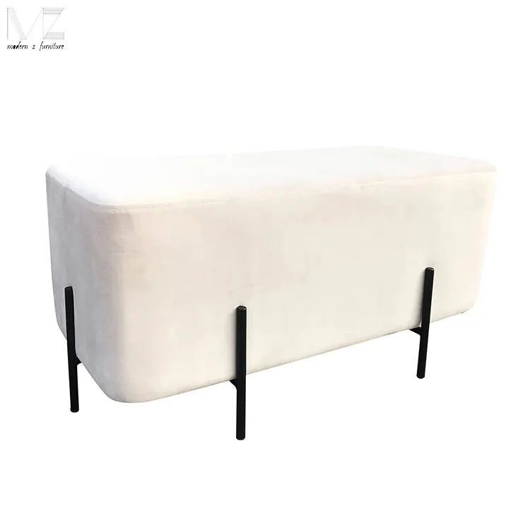 Stool & Ottoman Nordic Bed End Stool Modern Minimalist Long Benches Metal Shoe Bench For Home Shop