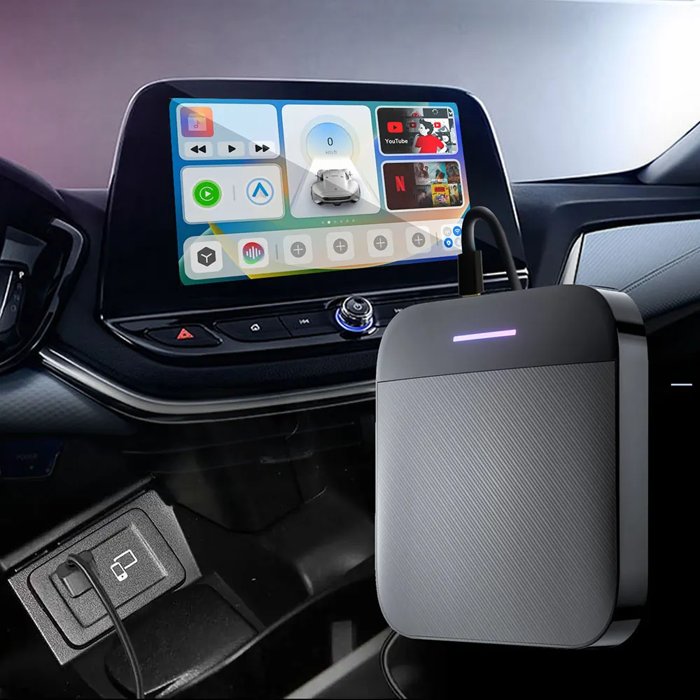 Оригинальная автомобильная система обновления WiFi GPS Google Play с функцией Netflix HD, автомобильная Игровая приставка 4 + 64 ГБ, беспроводная автомобильная приставка