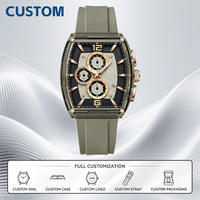 Maßgefertigte Uhren MOQ 50 Stück Top-Marke Modeuhren Herren Quarz Silikonarmband Wasserdicht Datum Original Herren-Armbanduhr Reloj Hombre