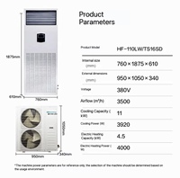 Aire Acondicionado Industrial Hisense para Centro de Datos, Modelo Vertical de Gabinete, Temperatura Constante y Humidificación