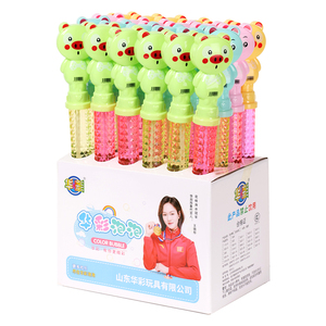 Jouet souffleur d'eau arc-en-ciel pour enfants unisexe, long bâton en plastique, flacons vides en forme <span class=keywords><strong>de</strong></span> cœur, tube à <span class=keywords><strong>savon</strong></span>, tubes à <span class=keywords><strong>bulles</strong></span> en PC, 2-4 ans - Product Image 1