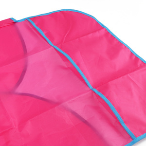Tablier pour enfant en nylon imperméable et durable, manches longues, rose, pour <span class=keywords><strong>manger</strong></span>, anti-salissure, lavable, portable, doux - Product Image 3