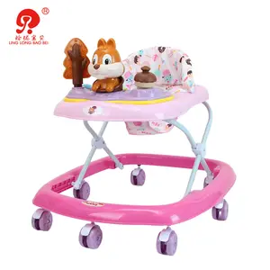 Ready stock wholesale cheap price new design plastic baby walker with music