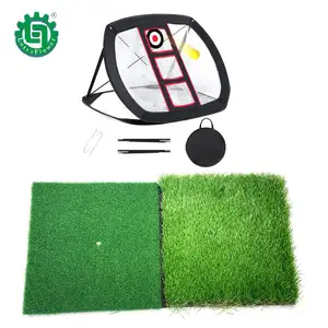 2024Club Teaching Carpet Golf Chipping Net Golf Training Mat Indoor Combination Packages Golf Swing Training Set Cages Mats Set