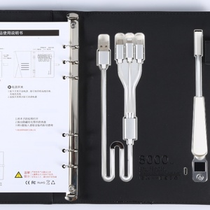 Regalos Corporativos Boshiho TRS, Cuaderno con Lámpara de Carga A5, Banco de Energía de 8000 mAh y Cargador Inalámbrico, Cuaderno con Lámpara - Product Image 3