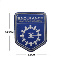 Patch brodé personnalisé style astronaute avec adhésif pour bandes, idéal pour sacs, sacs à dos, chapeaux et accessoires en tissu