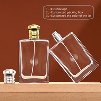 Flacon de parfum en verre tendance, 30 ml, 100 ml, flacons de parfum vides avec couvercle, vente chaude