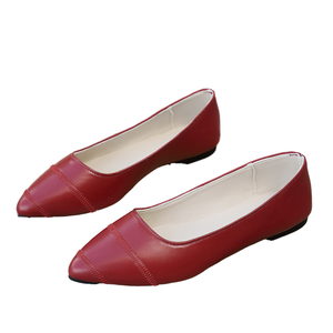 <span class=keywords><strong>Ballerine</strong></span> a punta da <span class=keywords><strong>donna</strong></span> con fiocco rosso nero traspirante leggero ufficio Casual elegante classico Slip on décolleté piatte classiche - Product Image 2