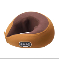 Rechargeable Voyage D'affaires Oreiller Portable Sans Fil U Forme Corps Vibrant Shiatsu Pétrissage Mousse À Mémoire Oreiller De Massage Du Cou