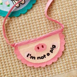 Ins Cute Piggy Apron Cat Dog Wet Towel Pet Wet Towel Pet Drool Bib - Product Image 4