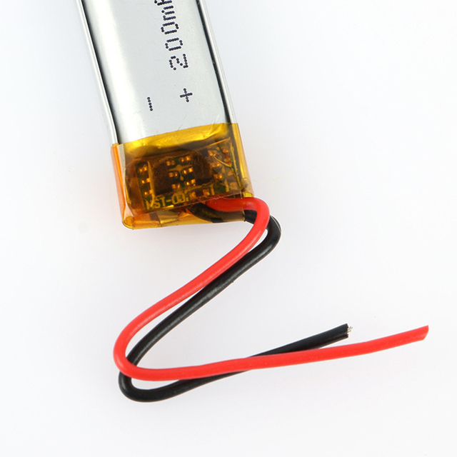 Fast Shipping 3.7V 200mAh Rechargeable 601040 Lithium Polymer Battery Pouch LIPO Battery for Wearable Devices
