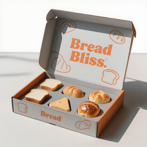 Tùy chỉnh in thực phẩm lớp bánh lát Bánh Ngọt Bánh mì hộp các tông sóng giấy bao bì vận chuyển bưu phẩm bánh hộp - Product Image 2