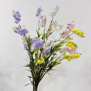 Flores Artificiales de <span class=keywords><strong>Lirio</strong></span> <span class=keywords><strong>Blanco</strong></span> de Alta Calidad H-751 para Decoraciones de Boda, Flor Natural Realista de Calidad - Product Image 1