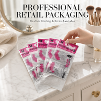 Sachet en plastique BOPP transparent auto-adhésif avec logo personnalisé pour masques et emballages cosmétiques