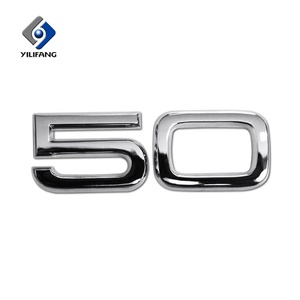 Abs emblèmes en plastique ABS autocollant de <span class=keywords><strong>carrosserie</strong></span> emblème de numéro d'insigne chrome emblèmes - Product Image 5