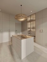 VermonHouzz Armoire Moderne avec Étagères Réglables, Garde-Robe Personnalisée de Luxe avec Porte en Verre Intégrée pour Résidentiel