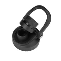Termo Deportivo de Acero Inoxidable de Doble Capa con Recubrimiento Plástico de Color Sólido para Exteriores, con Anillo de Elevación Creativo, Taza Térmica Grande